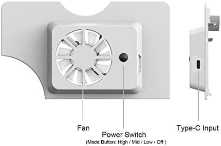 Ventilator de răcire ElecGear pentru dock-ul Nintendo Switch OLED - imagine 5