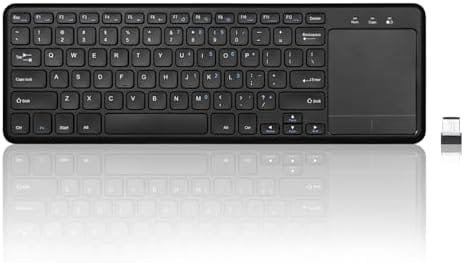 Perixx PERIBOARD-716 – Tastatură Wireless cu Touchpad, Conectivitate Multi-Device, Design Compact
