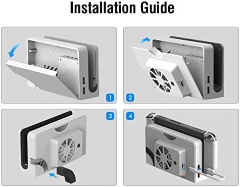 Ventilator de răcire ElecGear pentru dock-ul Nintendo Switch OLED - imagine 6
