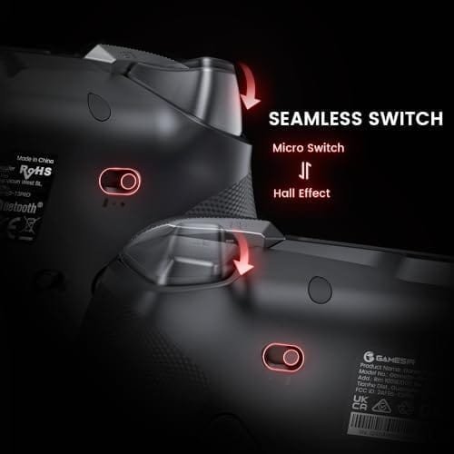 Wireless Controller GameSir T3 Tarantula Pro (black) - imagine 8