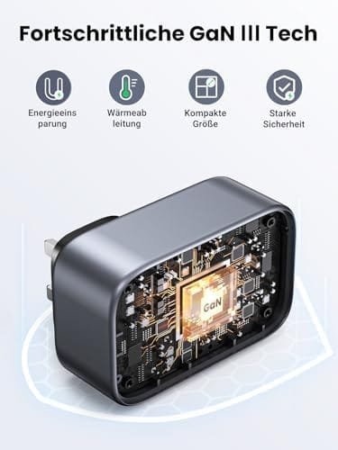 UGREEN Nexode Adaptor Anglia, Adaptor de Călătorie 30W cu USB-C Încărcare Rapidă, Adaptor de Călătorie 4-în-1 GaN pentru Irlanda, Scoția, Dubai, Maldive, Compatibil cu iPhone 15 Pro Max/15 - imagine 6