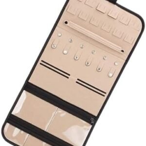 Organizator de bijuterii pentru cercei – Suport vertical cu buzunare suspendate, ideal pentru păstrarea cerceilor, brățărilor, colierelor – Soluție practică și decorativă pentru acasă