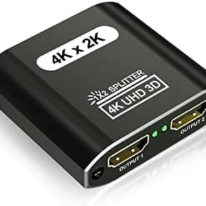 Spliter HDMI 1 Intrare 2 Ieșiri, 4K@30Hz pentru Monitoare Duble