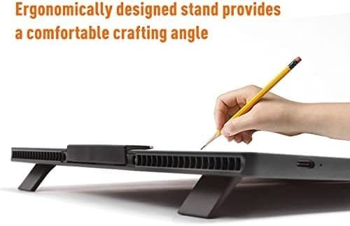 Placă de iluminat LED A4 reîncărcabilă – 6 niveluri de luminozitate, suporturi integrate ajustabile, iluminare uniformă pentru desen, decupaj vinil, pictură cu diamante - imagine 5