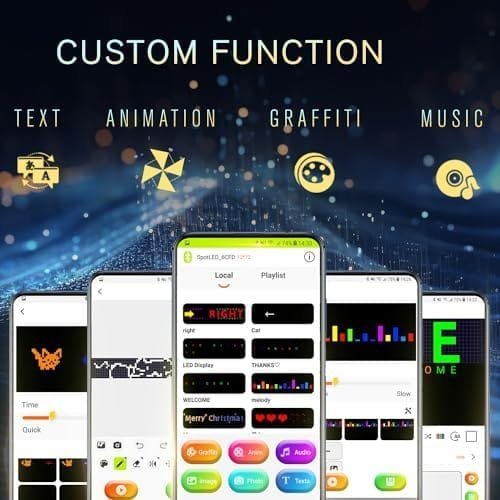 Afișaj LED Programabil Leadleds RGB – Panou cu Mesaje Derulante, Control prin Bluetooth și Aplicație, USB 5V, pentru Mașini, Taxiuri, Vitrine (23x5 cm) - imagine 4