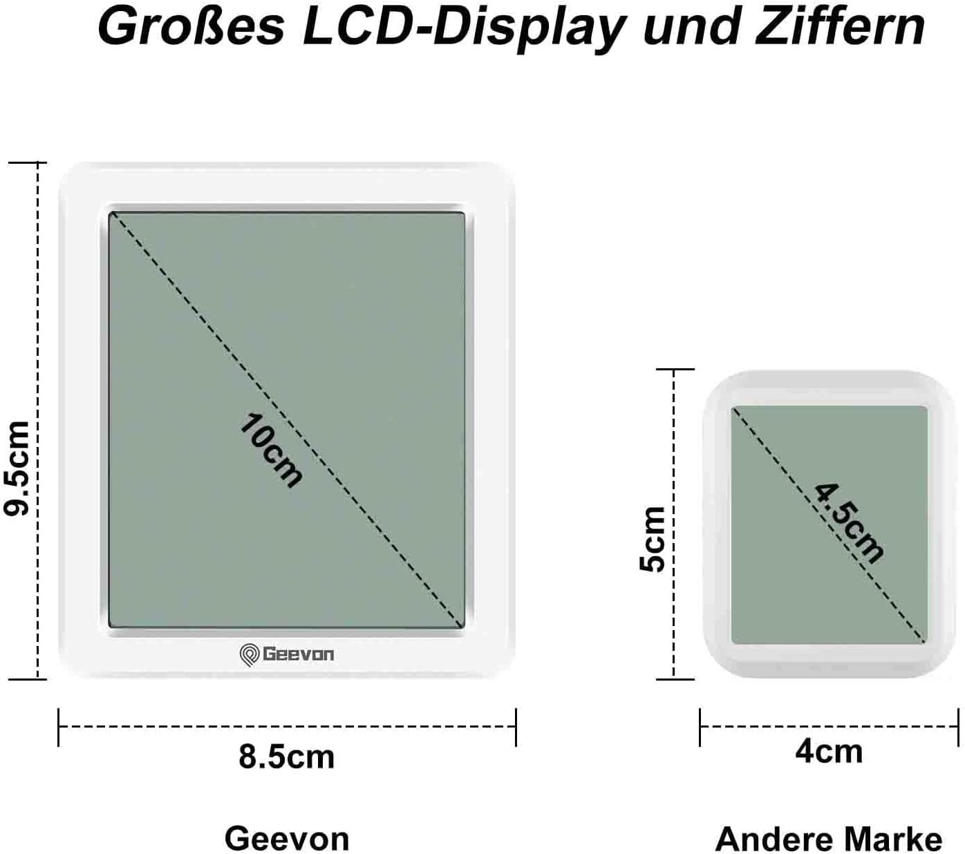 Geevon Termometru Digital și Higrometru de Interior - imagine 7