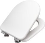 Capac WC KAN Malmö D-Shape – cu închidere lentă și sistem QuickRelease, formă D, material MDF, rezistență până la 175 kg