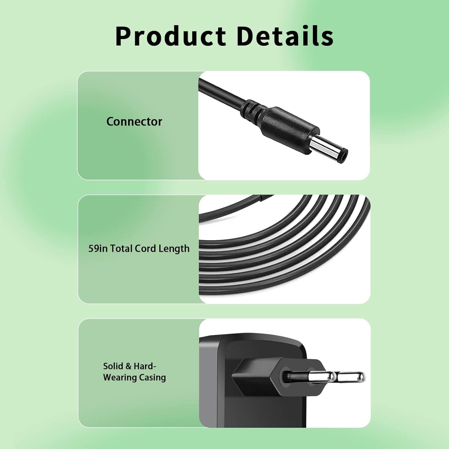 Alimentator de 30W pentru Echo Show 8, Echo Show 15, Echo Show 10, Echo Generațiile 3 și 4, 18v 1.67A - imagine 8