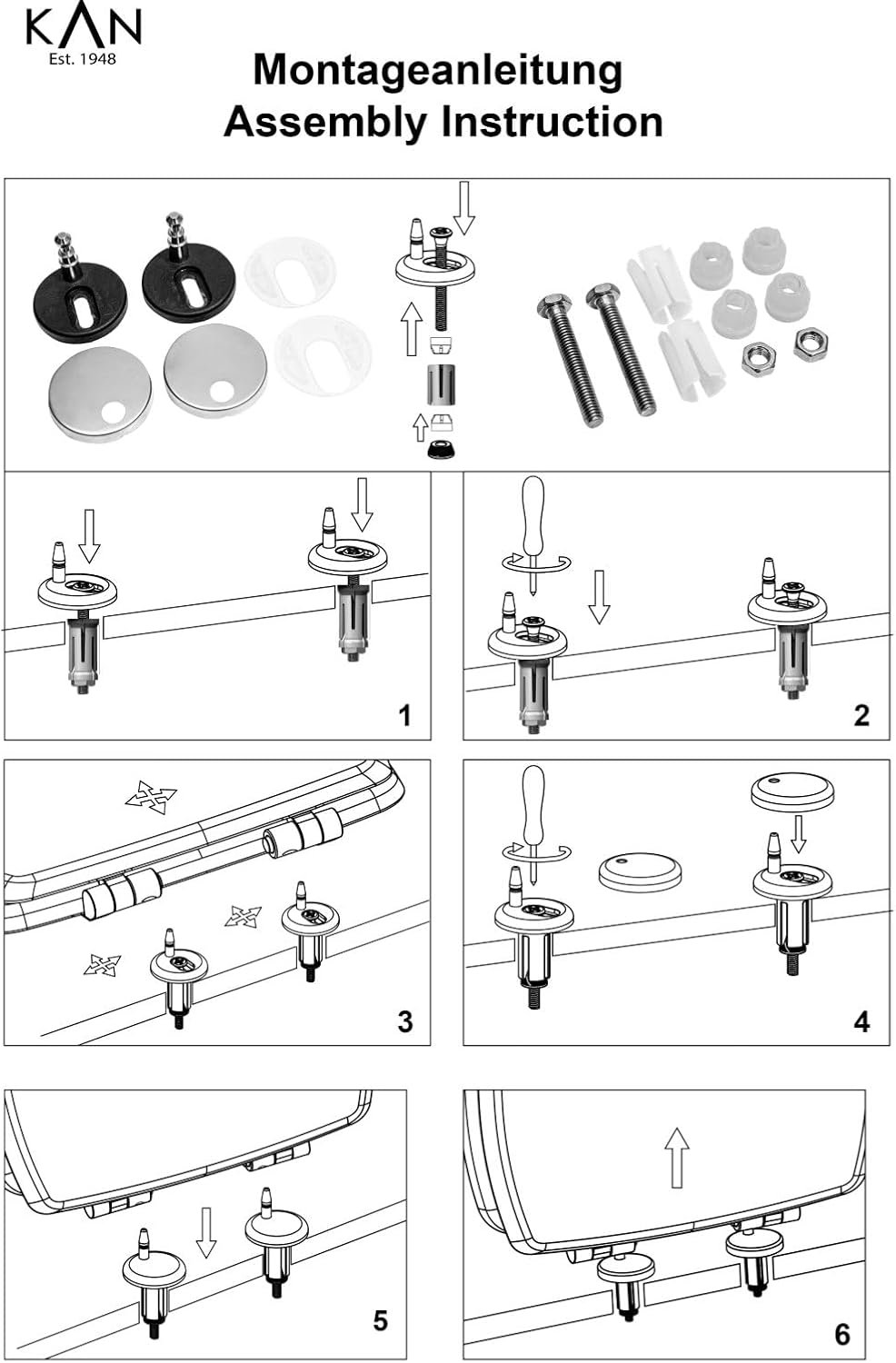 Capac WC KAN Malmö D-Shape – cu închidere lentă și sistem QuickRelease, formă D, material MDF, rezistență până la 175 kg - imagine 4