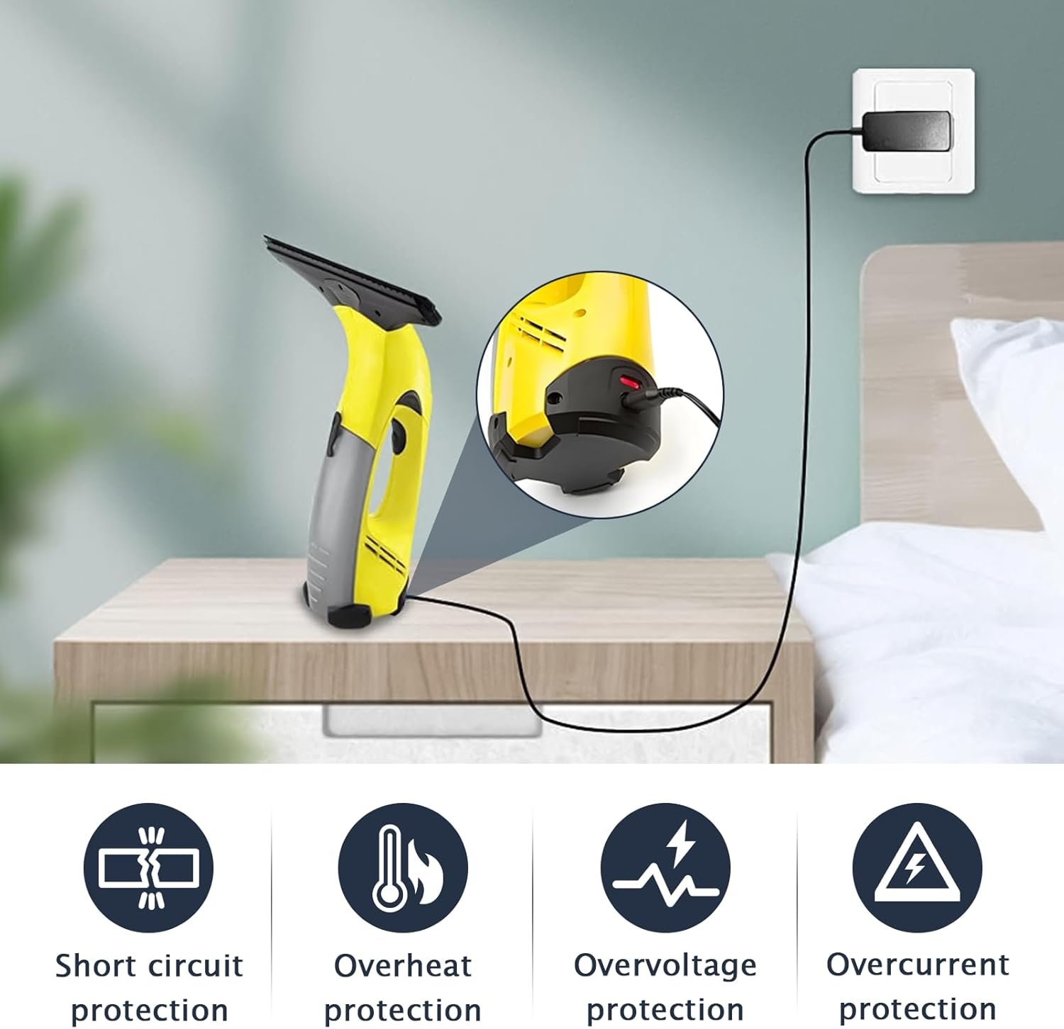 Încărcător compatibil cu Kärcher WV1, WV2, WV5, WV50, WV55, WV60, WV70, WV75 – 5.5V 600mA - imagine 5