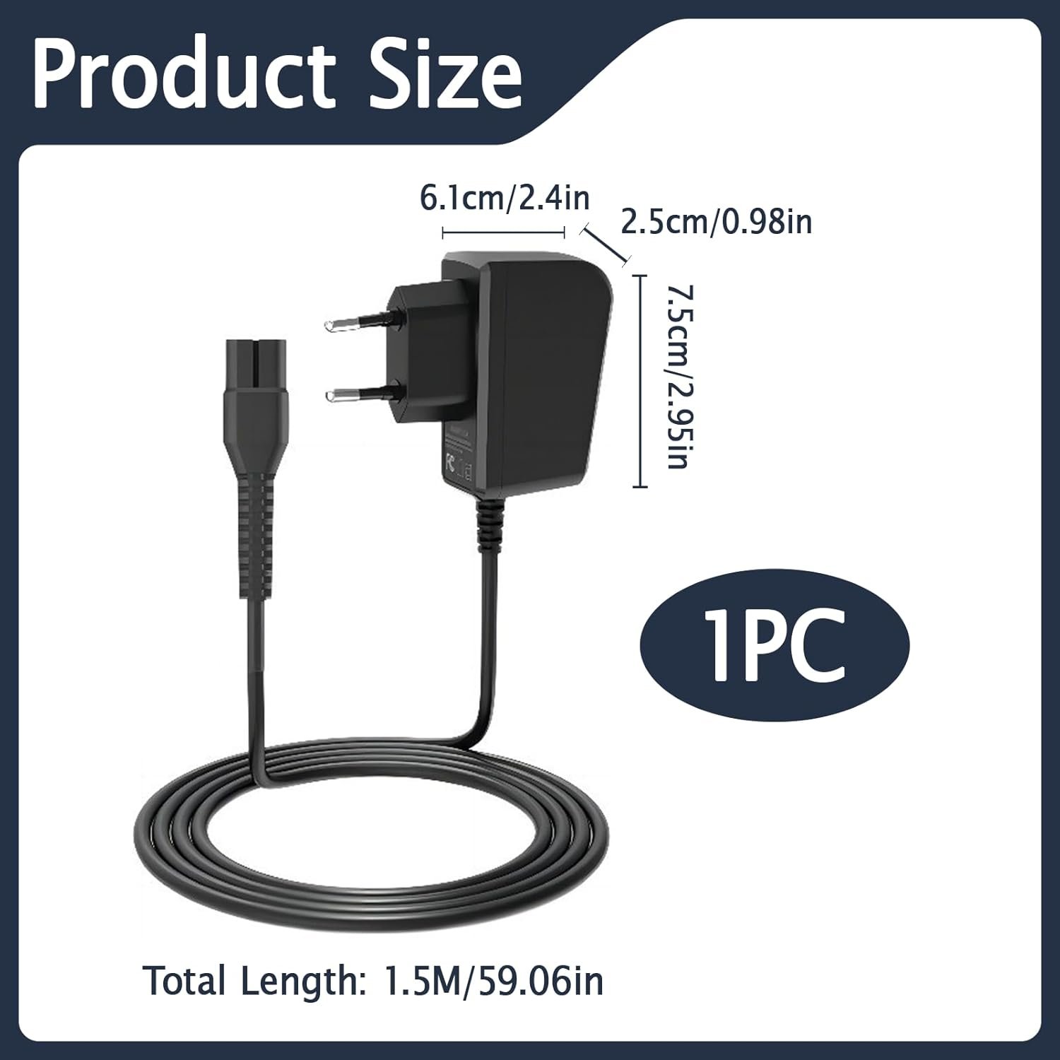 Încărcător compatibil cu Kärcher WV1, WV2, WV5, WV50, WV55, WV60, WV70, WV75 – 5.5V 600mA - imagine 2