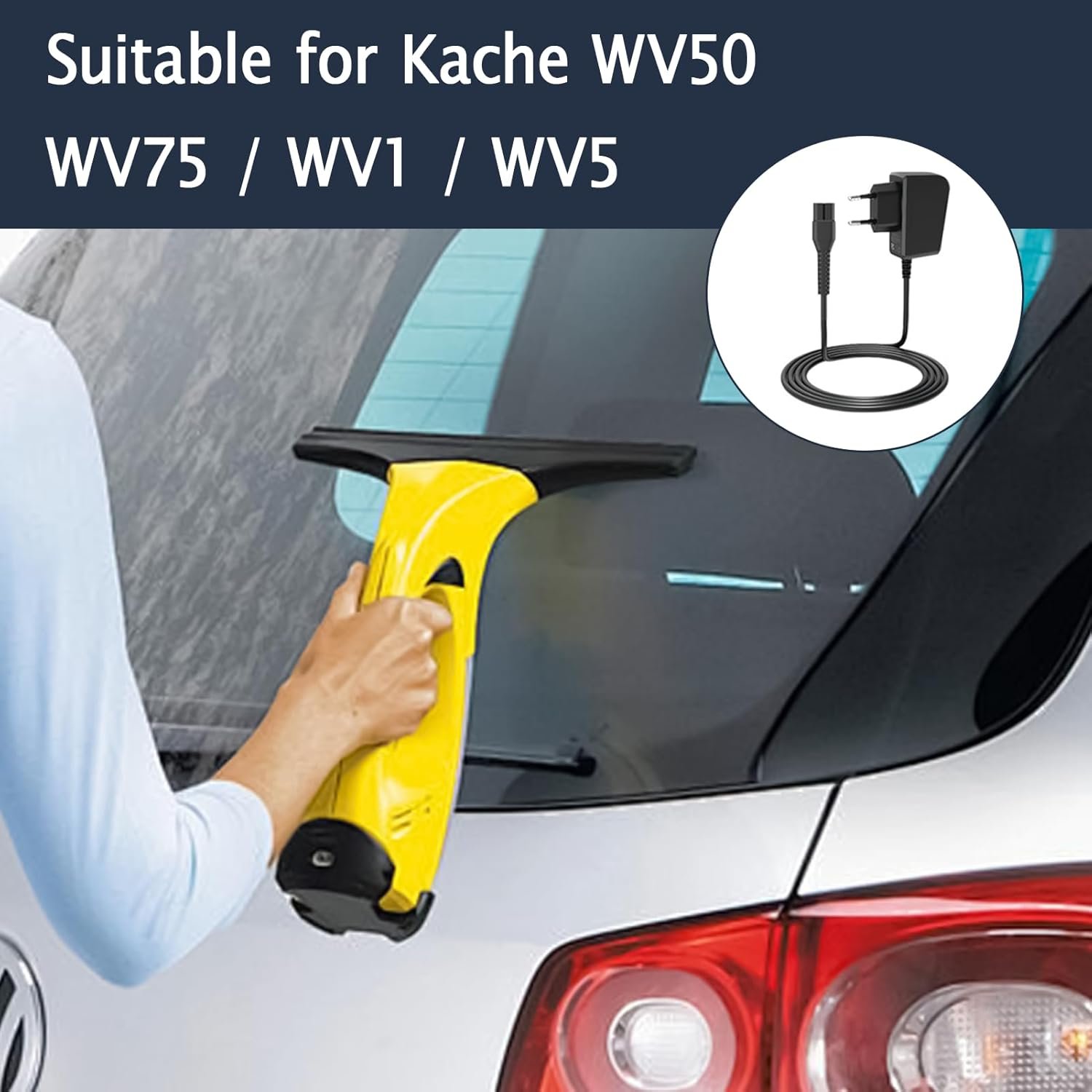 Încărcător compatibil cu Kärcher WV1, WV2, WV5, WV50, WV55, WV60, WV70, WV75 – 5.5V 600mA - imagine 6