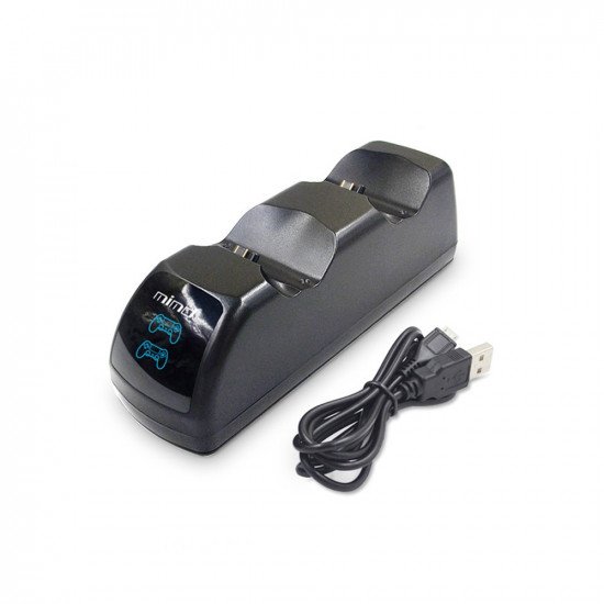 Stație dublă de încărcare pentru controller PS4 MIMD, dock charger pentru PlayStation 4 / PS4 Slim / PS4 Pro, indicator LED - imagine 2