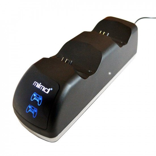 Stație dublă de încărcare pentru controller PS4 MIMD, dock charger pentru PlayStation 4 / PS4 Slim / PS4 Pro, indicator LED - imagine 4