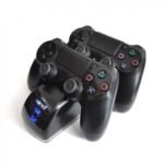 Stație dublă de încărcare pentru controller PS4 MIMD, dock charger pentru PlayStation 4 / PS4 Slim / PS4 Pro, indicator LED