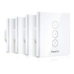 Întrerupător Smart WiFi pentru Rulouri și Jaluzele Maxcio, Compatibil Alexa & Google Home, Control prin Aplicație, Timer
