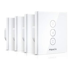 Întrerupător Smart WiFi pentru Rulouri și Jaluzele Maxcio, Compatibil Alexa & Google Home, Control prin Aplicație, Timer