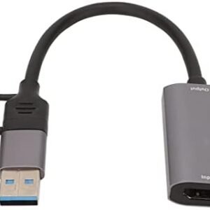 Placă de captură video Z29B HDMI 4K la USB / Type-C, adaptor capture card pentru PS5, Xbox, Switch, DVD și streaming