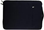 Husă laptop premium 11.6–13.3” Emartbuy, negru, material textil cu mâner retractabil și buzunar cu fermoar