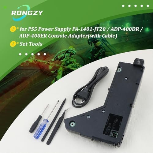 Sursă de alimentare internă pentru PS5 RongZy ADP-400DR / ADP-400ER, înlocuitor PSU PA-1401-JT20 pentru PlayStation 5, cu unelte de reparație - imagine 7