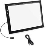 Tabletă luminoasă LED A4 pentru desen și copiere HSK, Light Pad cu luminozitate reglabilă pentru schițe, tatuaje, animație și Diamond Painting