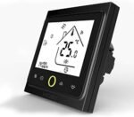 Termostat inteligent WiFi MOES pentru încălzire pe apă/gaz, control prin aplicație Tuya Smart Life, programabil, compatibil Alexa & Google Home