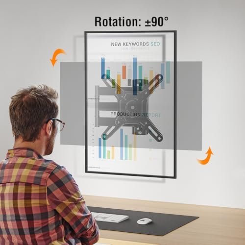 Suport TV/Monitor de perete Full Motion pentru ecrane 14–42”, braț extensibil cu rotire și înclinare, VESA 200x200 mm, max. 15 kg - imagine 2