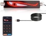 Panou LED RGB programabil cu text derulant, control Bluetooth prin aplicație, USB 5V, afișaj LED personalizabil pentru mașină, magazin, bar sau business – Leadleds