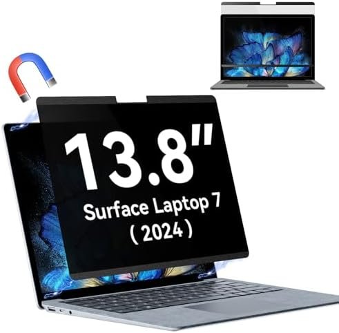 Filtru de confidențialitate magnetic Protescreen pentru Microsoft Surface Laptop 7 (13.8”), anti blue light & anti-glare