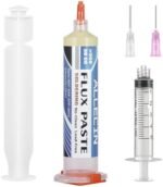 Flux de lipire ALLECIN AEC-559-SFP-30CC 30ml No-Clean fără plumb pentru SMD, PCB și BGA cu seringă de precizie