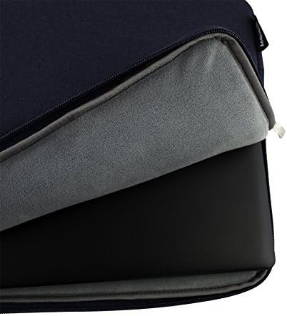 Husă laptop premium 11.6–13.3” Emartbuy, negru, material textil cu mâner retractabil și buzunar cu fermoar - imagine 3