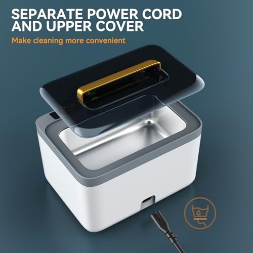 Aparat de curățare cu ultrasunete Hogance 900 ml 75W, 6 moduri timp + Degas, pentru bijuterii, ochelari, ceasuri și aparate dentare - imagine 6