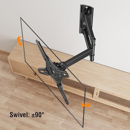 Suport TV/Monitor de perete Full Motion pentru ecrane 14–42”, braț extensibil cu rotire și înclinare, VESA 200x200 mm, max. 15 kg - imagine 4