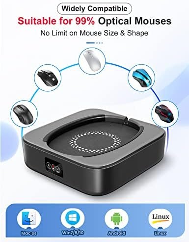 Mouse Mover mecanic Meatanty, dispozitiv automat pentru mișcarea mouse-ului, super silențios, interval reglabil, menține PC-ul activ pentru birou și remote work - imagine 6