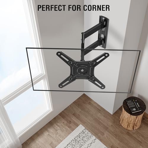 Suport TV/Monitor de perete Full Motion pentru ecrane 14–42”, braț extensibil cu rotire și înclinare, VESA 200x200 mm, max. 15 kg - imagine 5