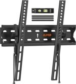 Suport TV de perete înclinat ELIVED pentru televizoare 26–55”, ultra slim, montaj ușor cu reglare înclinare, VESA 400x400 mm, max. 45 kg