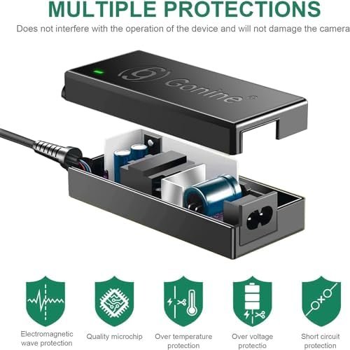 Adaptor alimentare Gonine AC-PW20 7.6V 2A (PSY0762000) pentru camere Sony – alimentare continuă tip dummy battery - imagine 7