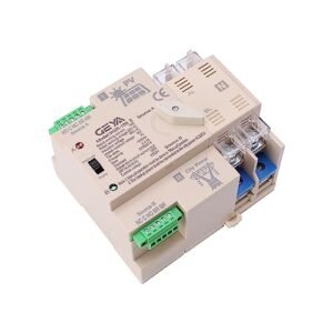 Comutator automat transfer GEYA ATS 2P 100A 220V AC pentru sistem solar / energie urbană (Automatic Transfer Switch)