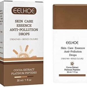 Picături autobronzante pentru față 30ml, ser bronzant anti-poluare cu peptide, bronzer lichid pentru efect de bronz natural și glow radiant