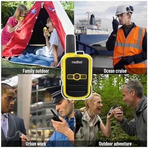 Set 2 walkie-talkie Radtel RT12 reîncărcabile USB, stații radio FRS cu rază lungă, 16 canale, funcție VOX handsfree, pentru camping și drumeții - imagine 5