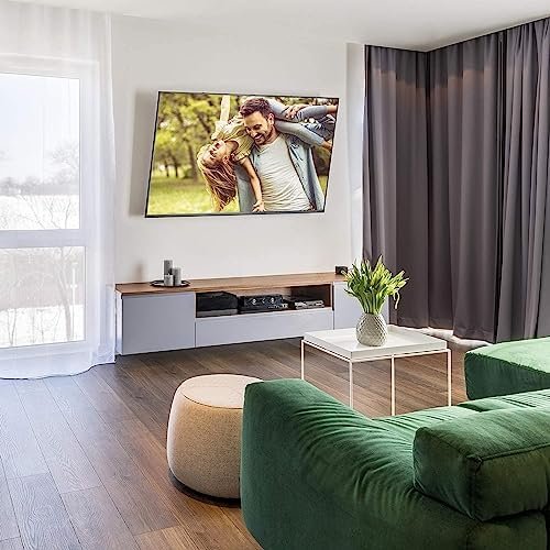 Suport TV de perete înclinat ELIVED pentru televizoare 26–55”, ultra slim, montaj ușor cu reglare înclinare, VESA 400x400 mm, max. 45 kg - imagine 7