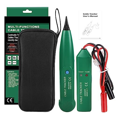 Tester și Detector Cabluri Multifuncțional, Cable Tracker pentru Fire Întrerupte, Rețea LAN, Telefonie