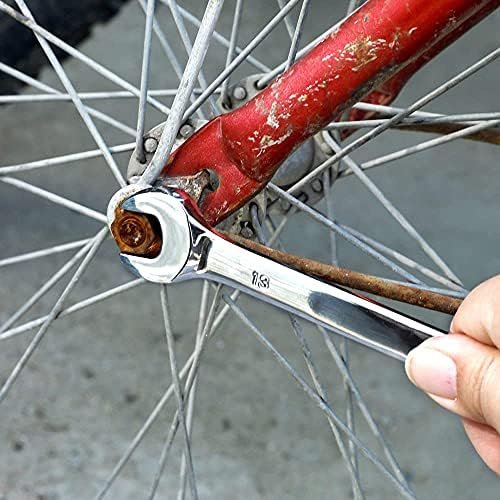 Set chei combinate cu clichet 8–19 mm, 72 dinți, din oțel Chrome Vanadium, în husă rulabilă – AIRAJ - imagine 7