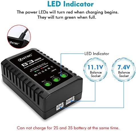 Încărcător LiPo Haisito B3 ProMax pentru Baterii 2S / 3S (7.4V / 11.1V), Balance Charger Compact - imagine 3