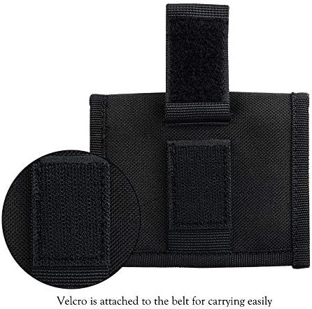 Husă / pouch JJC pentru baterii și accesorii foto, geantă compactă de depozitare cu fermoar – negru - imagine 3