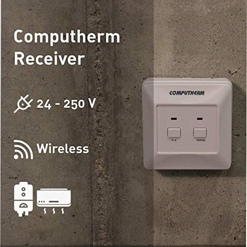 Termostat wireless digital COMPUTHERM Q3RF cu receptor – control inteligent al temperaturii, mod Economy & Comfort, afișaj digital - imagine 3
