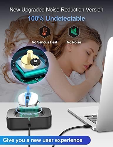 Mouse Mover mecanic Meatanty, dispozitiv automat pentru mișcarea mouse-ului, super silențios, interval reglabil, menține PC-ul activ pentru birou și remote work - imagine 4