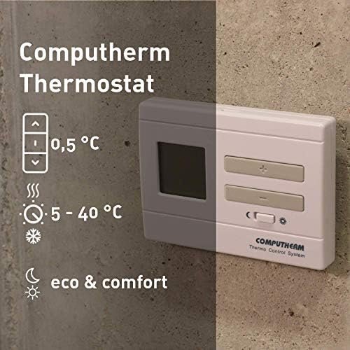 Termostat wireless digital COMPUTHERM Q3RF cu receptor – control inteligent al temperaturii, mod Economy & Comfort, afișaj digital - imagine 2