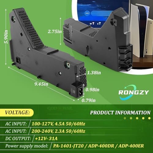 Sursă de alimentare internă pentru PS5 RongZy ADP-400DR / ADP-400ER, înlocuitor PSU PA-1401-JT20 pentru PlayStation 5, cu unelte de reparație - imagine 5