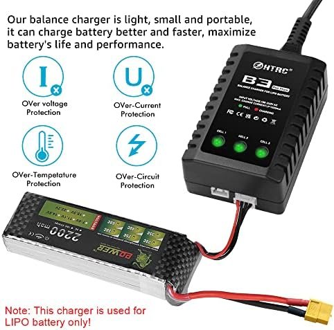 Încărcător LiPo Haisito B3 ProMax pentru Baterii 2S / 3S (7.4V / 11.1V), Balance Charger Compact - imagine 5